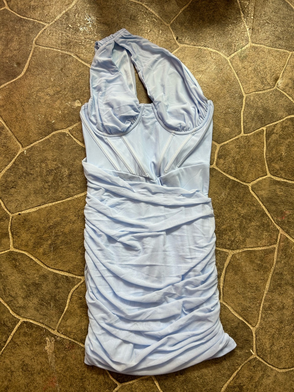 Light Blue Women's Slip Dress - Comfortable Stretch Undergarment